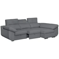 Sofá Chaise Longue Derecha Tapizado en Tela AVRIL