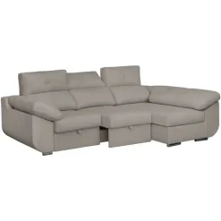 Sofá Chaise Longue Derecha Tapizado en Tela AVRIL