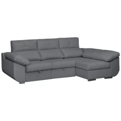 Sofá Chaise Longue Derecha Tapizado en Tela AVRIL