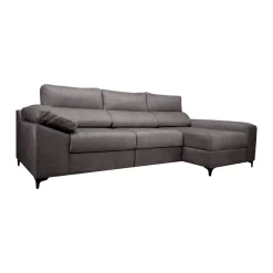 Sofá Chaise Longue Derecha Tapizado en Tela RAGA