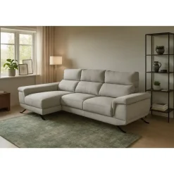 Sofá Chaise Longue Izquierda con Arcón y Asientos Deslizantes DIMAR