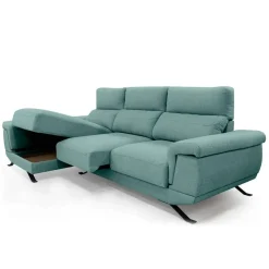 Sofá Chaise Longue Izquierda con Arcón y Asientos Deslizantes DIMAR