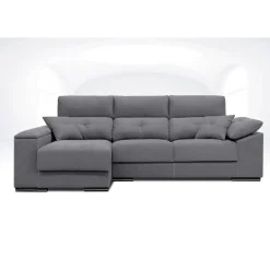 Sofá Chaise longue Izquierda con Cabezal Reclinable y Asientos Deslizantes NOEMI
