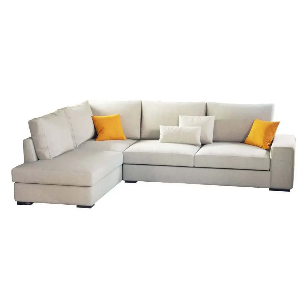 Sofá Chaise Longue Izquierda Tapizado en Tela HORUS