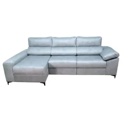 Sofá Chaiselongue Izquierda Tapizado en Tela RAGA