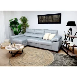 Sofá Chaiselongue Izquierda Tapizado en Tela RAGA