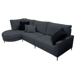 Sofá Chaise Longue Izquierda Tapizada en Tela NAPOLI