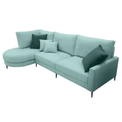 Sofá Chaise Longue Izquierda Tapizada en Tela NAPOLI