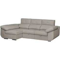 Sofá Chaise Longue Izquierda Tapizado en Tela AVRIL