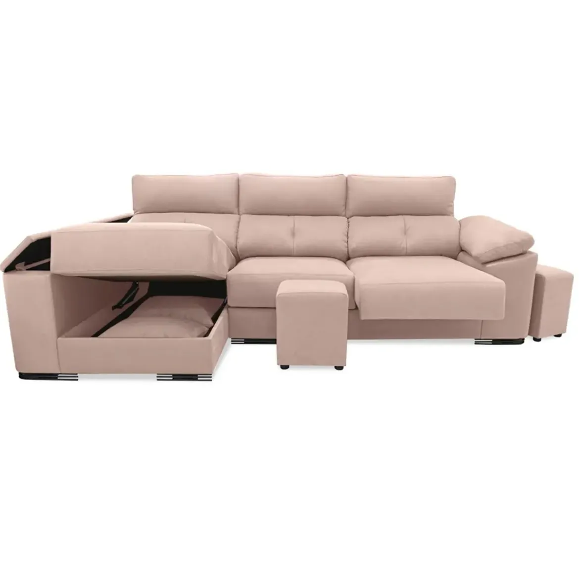 Sofá Chaise Longue 3 plazas con Arcón Izquierda MARIA