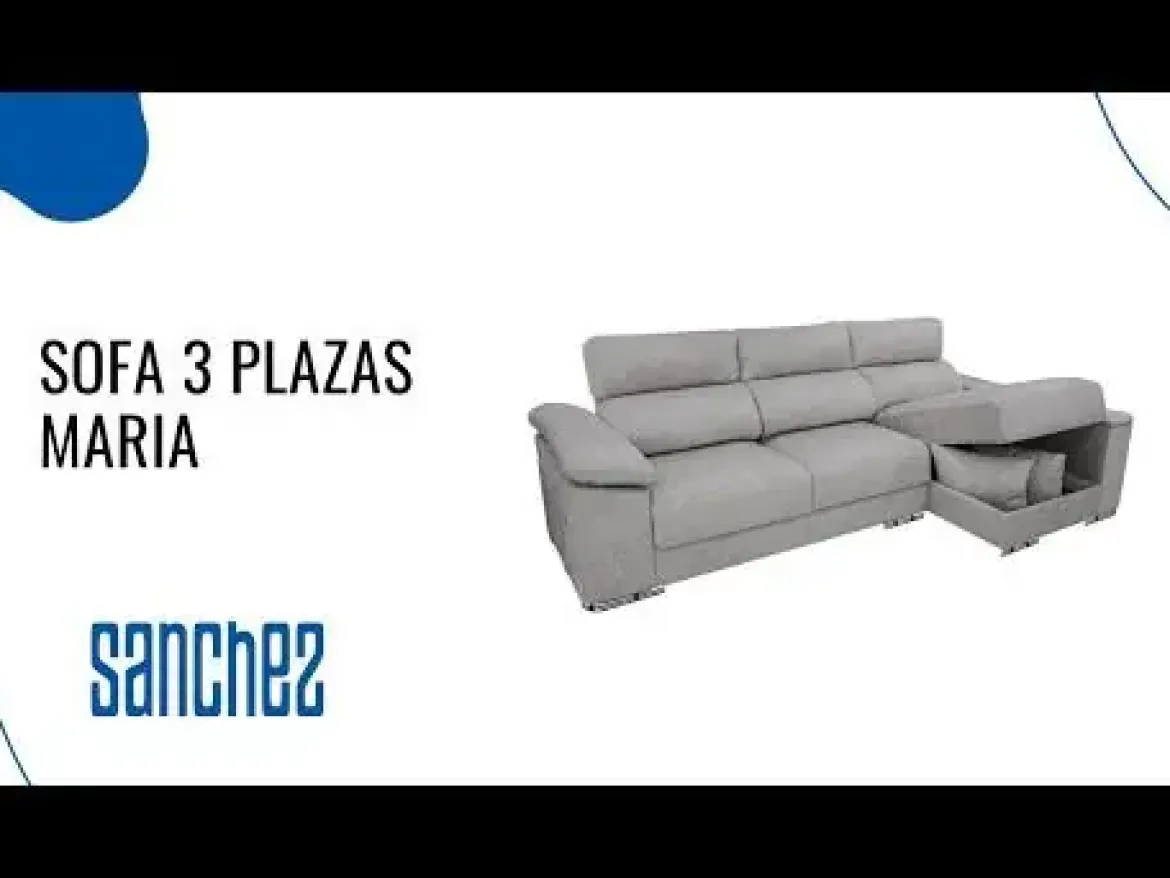 Sofá Chaise Longue 3 plazas con Arcón Izquierda MARIA