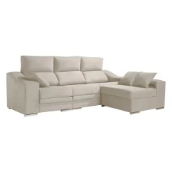 Sofá Chaise Longue Reversible 4 Plazas con Asientos Deslizantes ASIA