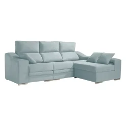 Sofá Chaise Longue Reversible 4 Plazas con Asientos Deslizantes ASIA