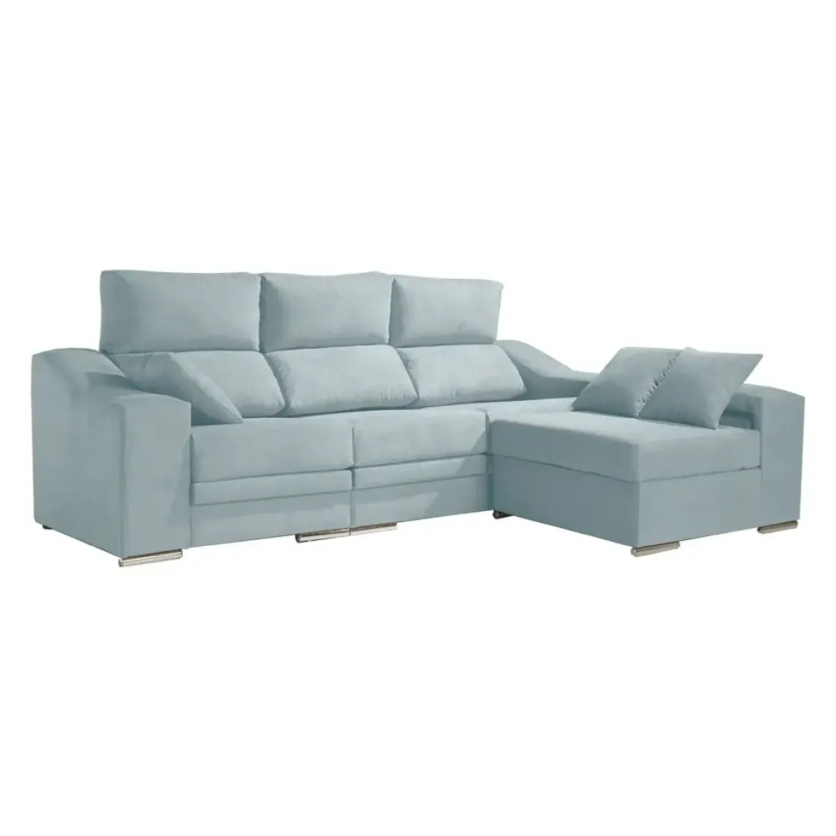 Sofá Chaise Longue Reversible 4 Plazas con Asientos Deslizantes ASIA