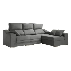 Sofá Chaise Longue Reversible 4 Plazas con Asientos Deslizantes ASIA