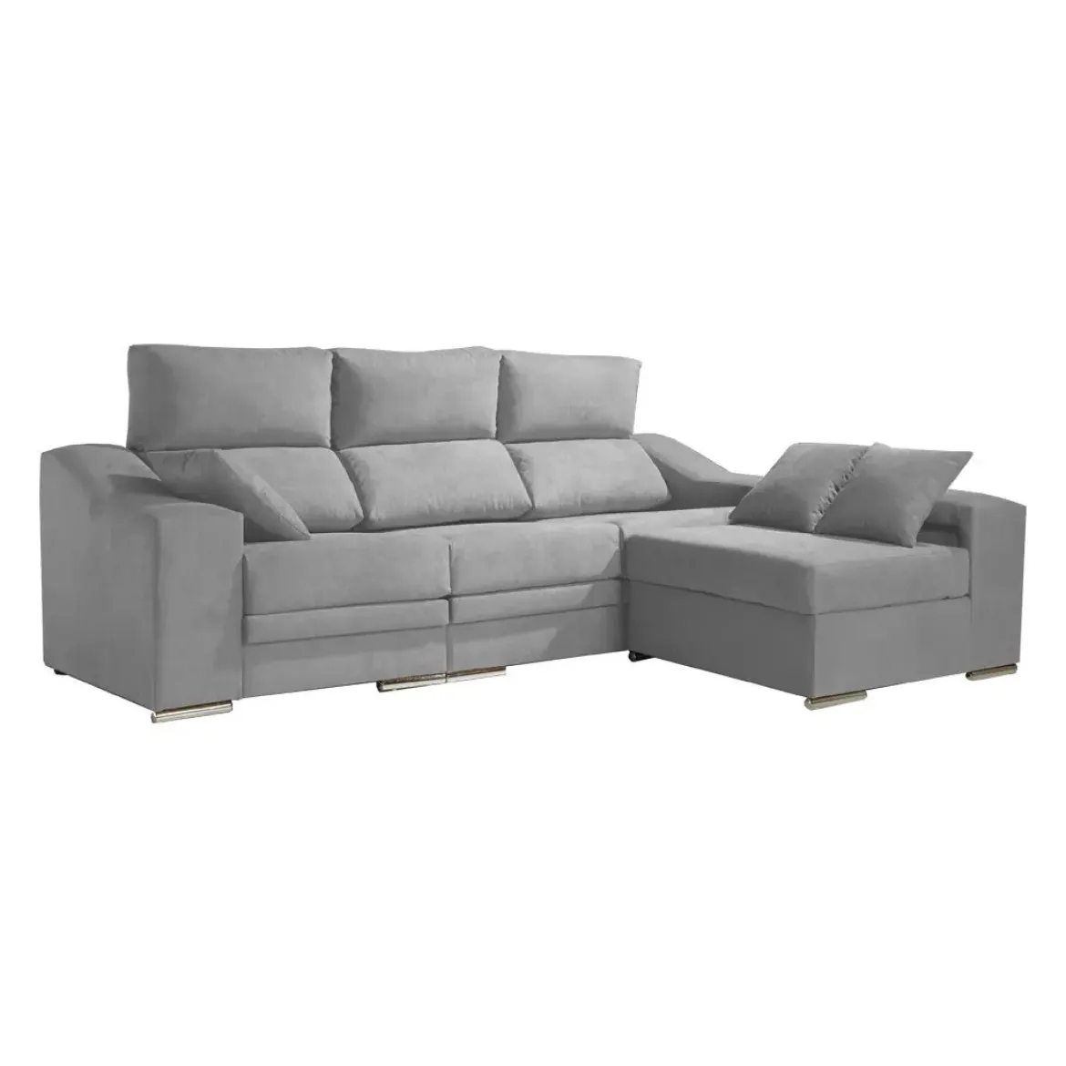 Sofá Chaise Longue Reversible 4 Plazas con Asientos Deslizantes ASIA