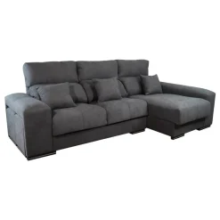 Sofá Chaise Longue Reversible con Arcón más Puff LUANA