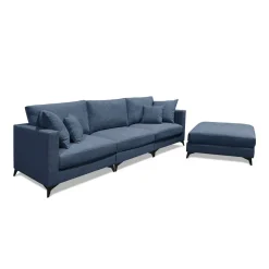 Sofá Chaise Longue Reversible Tapizado en Tela ZEHILA