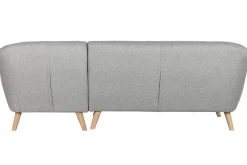 Sofá Chaise Longue Tapizado en Poliéster Color Topo MB-221697