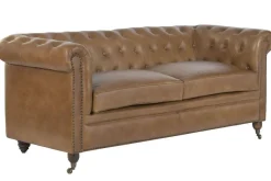 Sofá Chester de Piel Clásico 3 Plazas MB-223603