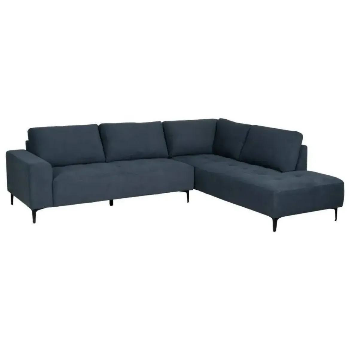 Sofá con Chaise Longue Derecha 3 Plazas Tapizado en Tela