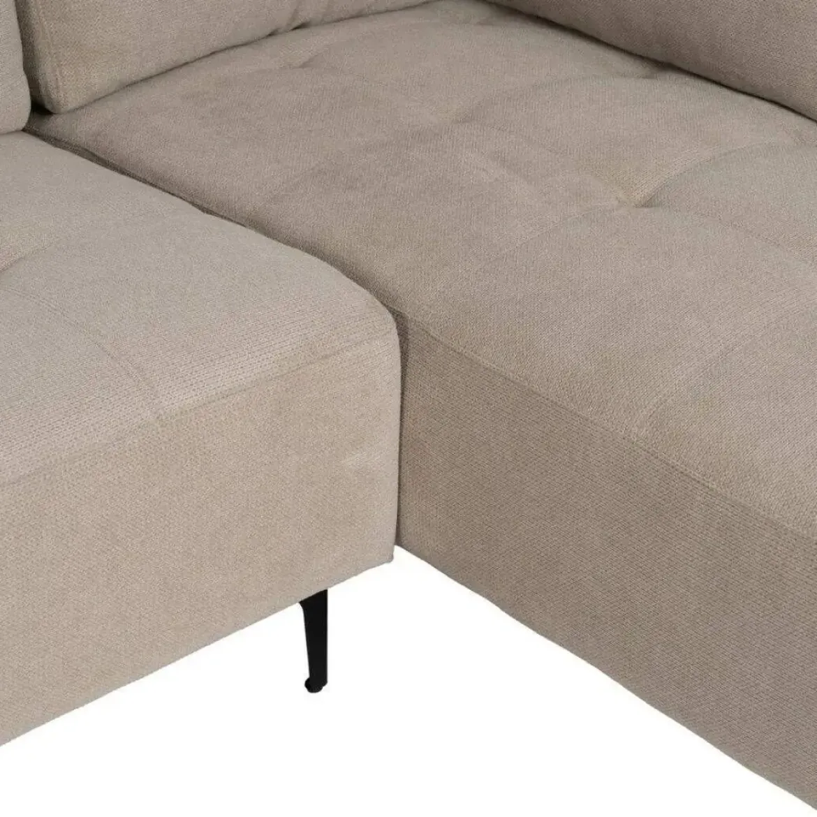 Sofá con Chaise Longue Derecha 3 Plazas Tapizado en Tela