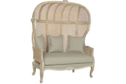 Sofá de 125 cm Madera Natural Enea y Asiento Tapizado MB-223569