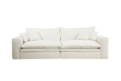 Sofá de Lino con Relleno de Pluma Color Beige MB-228530