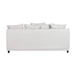 Sofá de 3 Plazas Tapizado en Poliéster Color Beige MB-211732