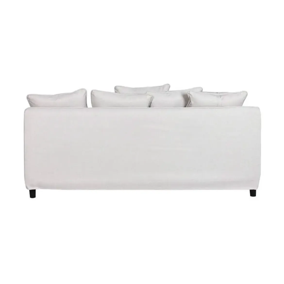 Sofá de 3 Plazas Tapizado en Poliéster Color Beige MB-211732