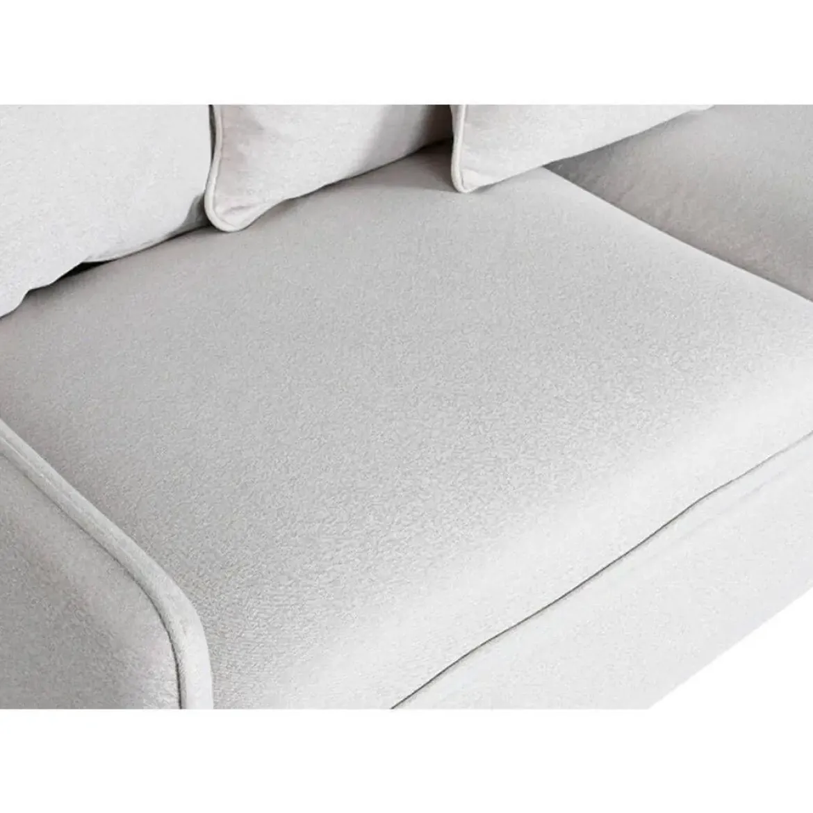 Sofá de 3 Plazas Tapizado en Poliéster Color Beige MB-211732