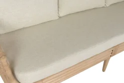 Sofá de Ratán con Asiento en Poliéster de 200 cm MB-223988
