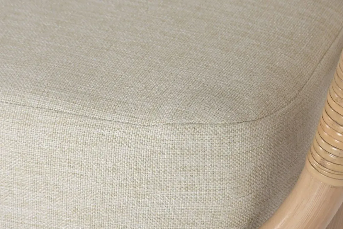 Sofá de Ratán con Asiento en Poliéster de 200 cm MB-223988
