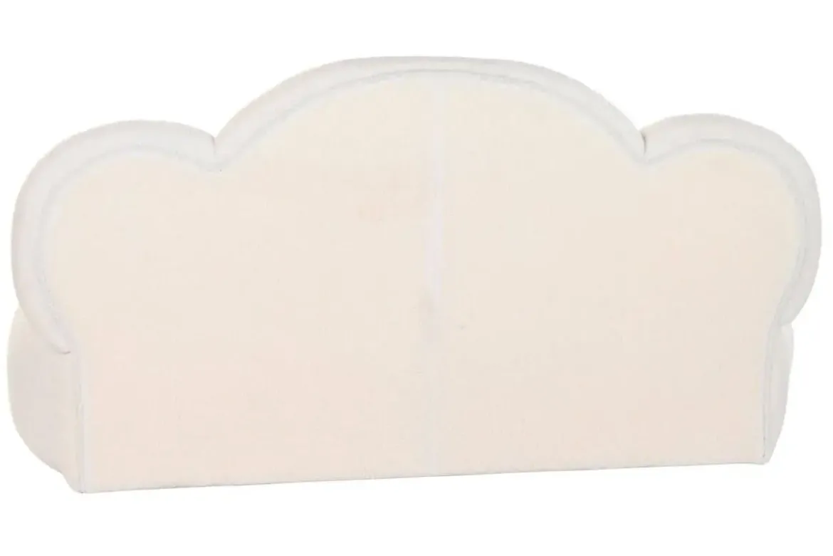Sofá de Salón en Borreguito Blanco Forma de Nube MB-199962