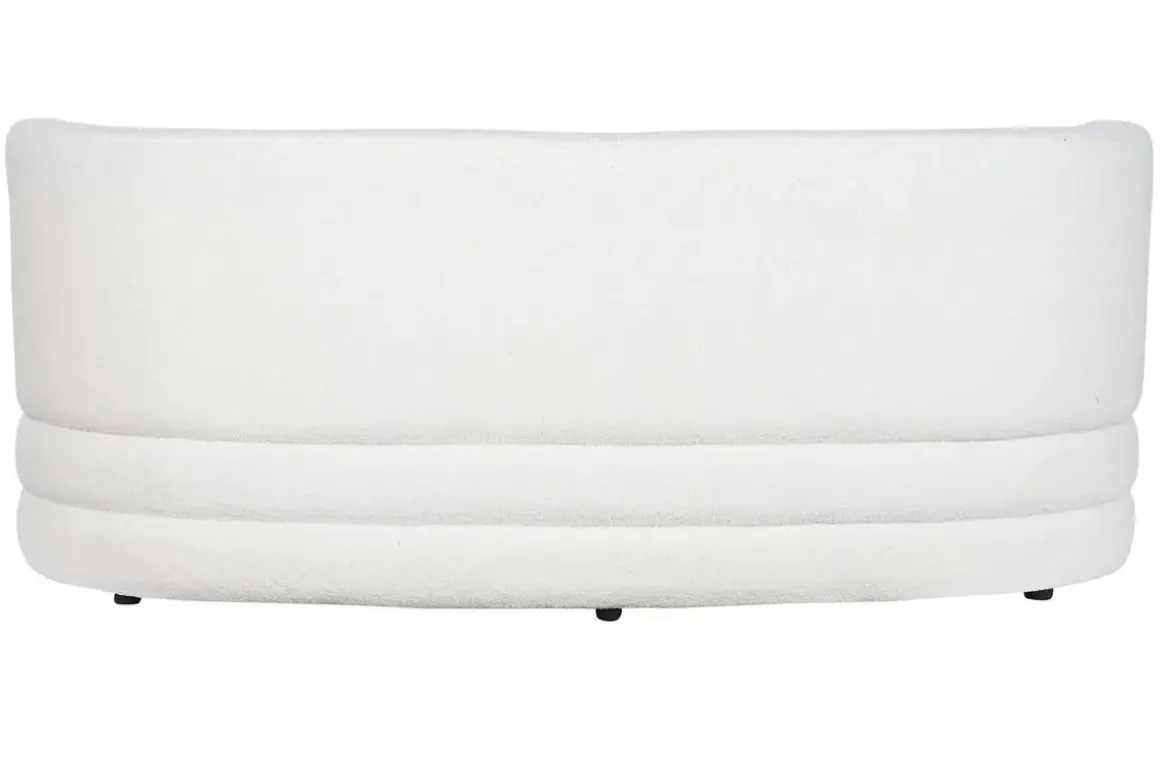 Sofá de Salón en Poliéster Borreguito Blanco MB-206622