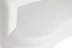 Sofá de Salón en Poliéster Borreguito Blanco MB-206622