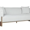Sofá de Salón Tapizado en Poliéster Gris 220 cm MB-221801