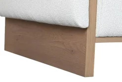 Sofá de Salón Tapizado en Poliéster Gris 220 cm MB-221801