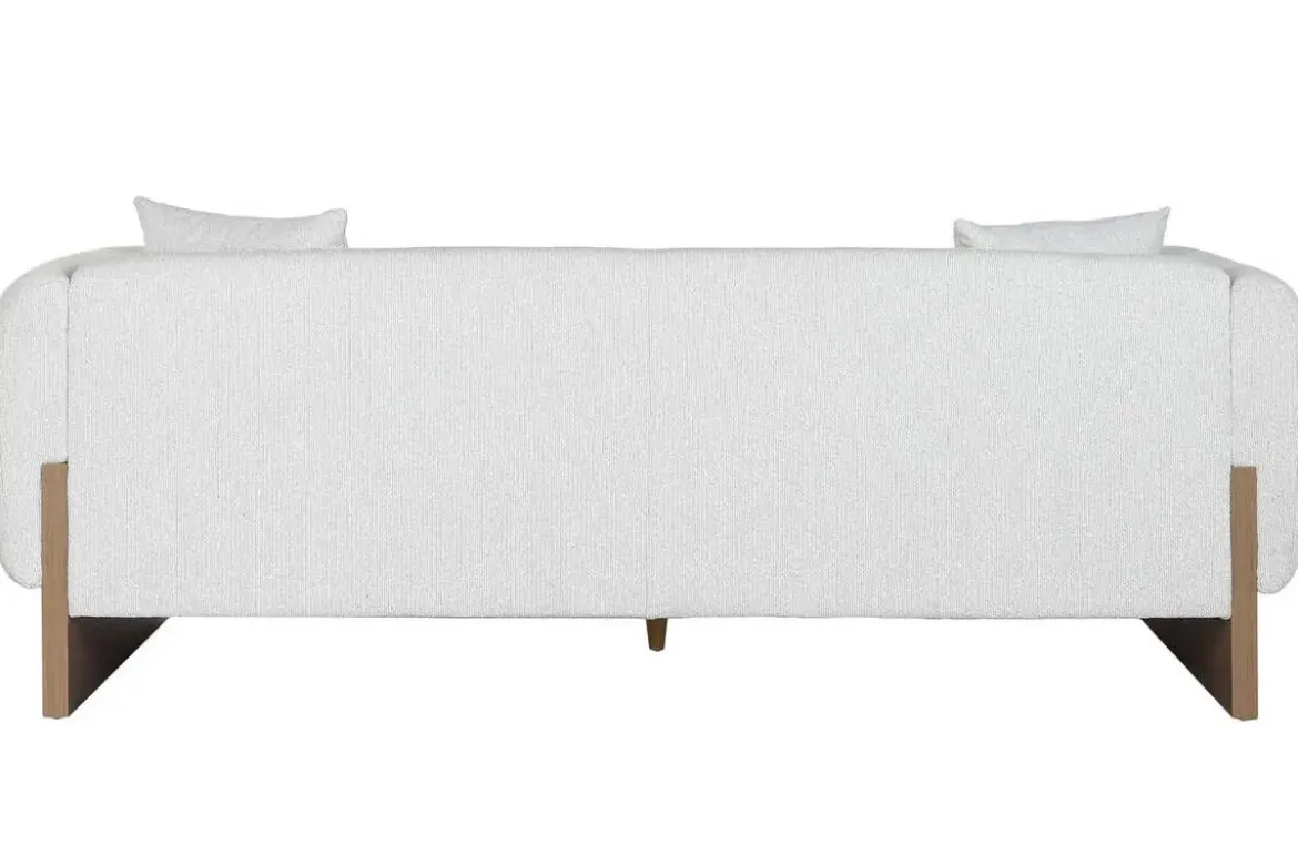 Sofá de Salón Tapizado en Poliéster Gris 220 cm MB-221801
