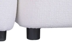 Sofá Modular Curvo Tapizado en Poliéster Blanco MB-225991