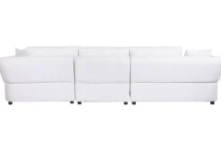 Sofá Modular Curvo Tapizado en Poliéster Blanco MB-225991