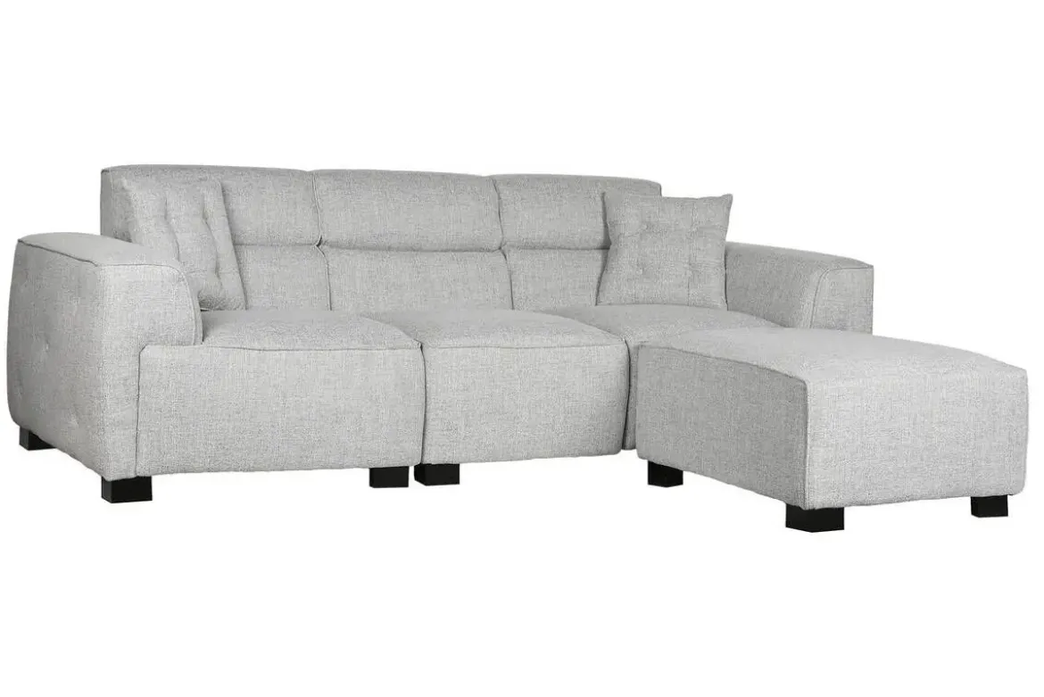 Sofá Modular Tapizado en Poliéster Gris MB-211722