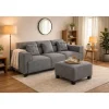 Sofá Modular Tapizado en Poliéster con Estructura de Madera MB-221804