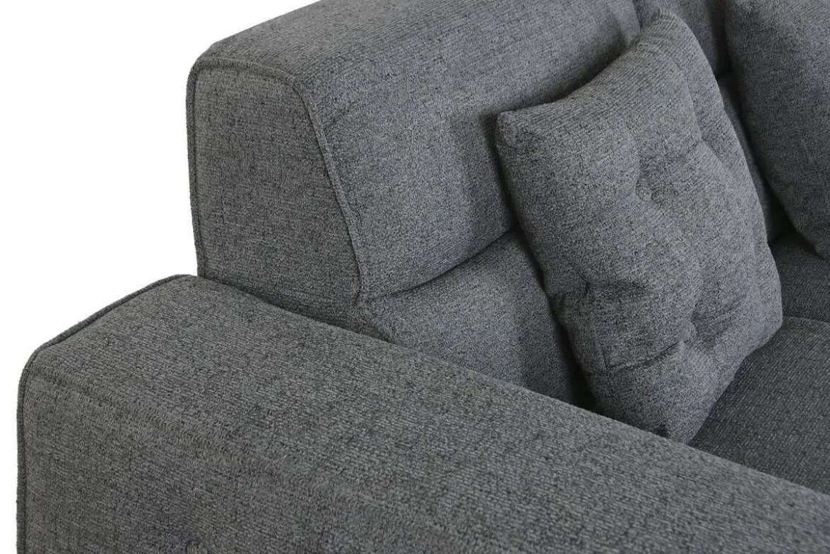 Sofá Modular Tapizado en Poliéster con Estructura de Madera MB-221804