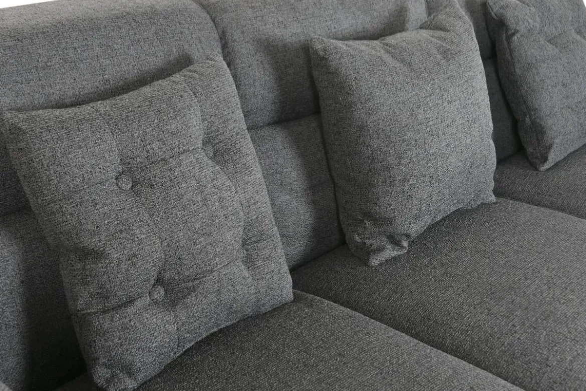 Sofá Modular Tapizado en Poliéster con Estructura de Madera MB-221804