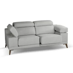Sofá 2 Plazas 186 cm con Asientos Deslizantes Y Respaldo Reclinable NIZA