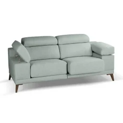 Sofá 2 Plazas 186 cm con Asientos Deslizantes Y Respaldo Reclinable NIZA