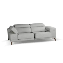 Sofá 3 Plazas 226 cm con Asientos Deslizantes Y Respaldo Reclinable NIZA