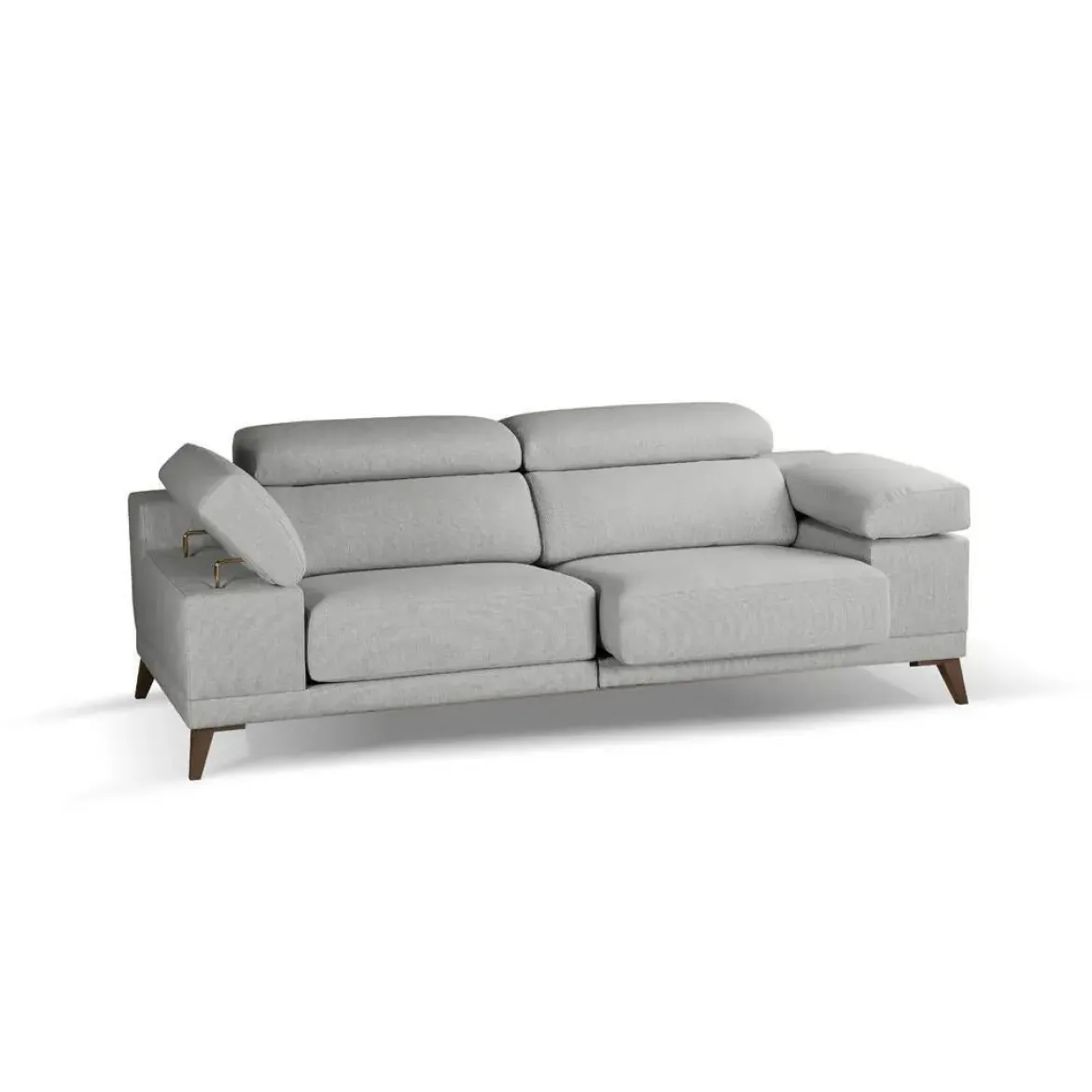 Sofá 3 Plazas 226 cm con Asientos Deslizantes Y Respaldo Reclinable NIZA