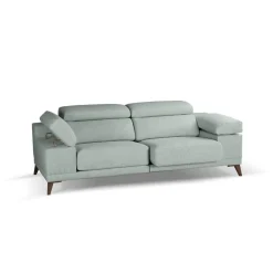 Sofá 3 Plazas 226 cm con Asientos Deslizantes Y Respaldo Reclinable NIZA